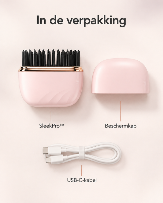 SleekPro™ – Mini cepillo alisador inalámbrico
